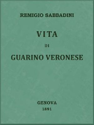 [Gutenberg 48600] • Vita di Guarino Veronese